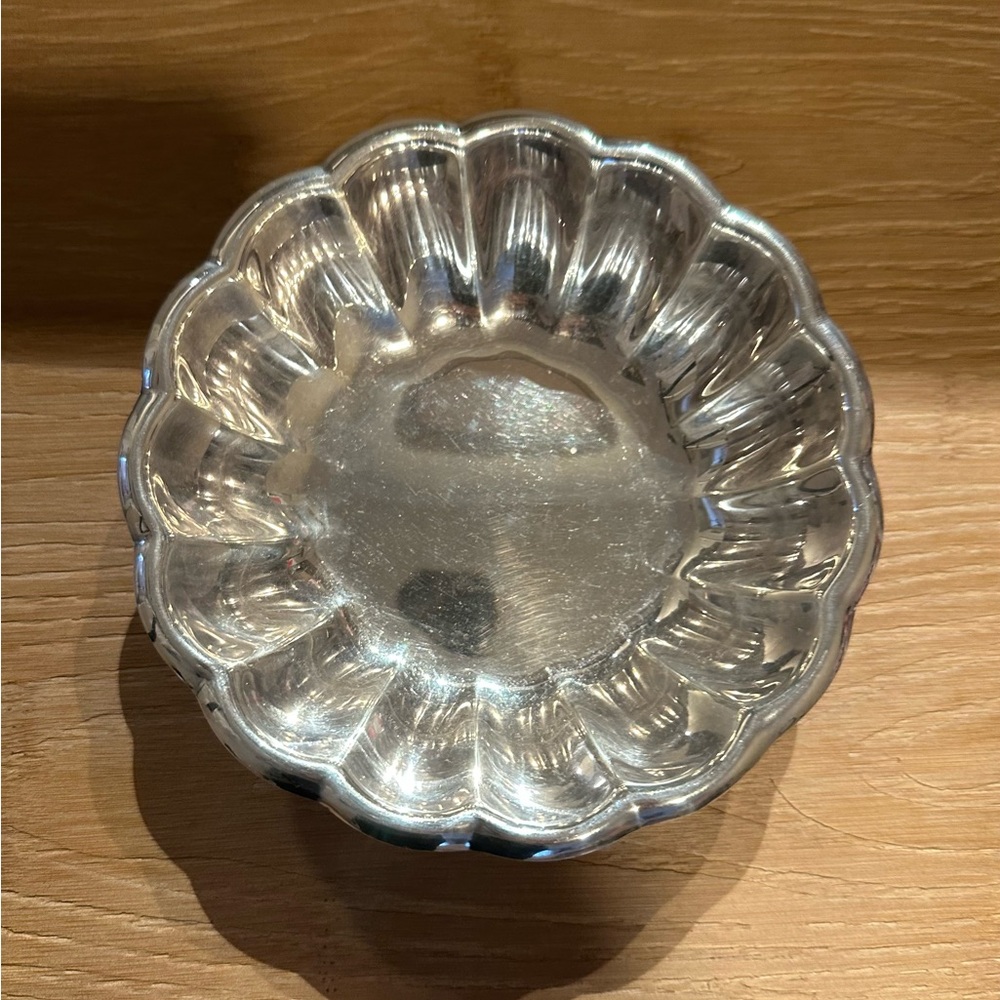 Reed & Barton Silver Scalloped Bowl